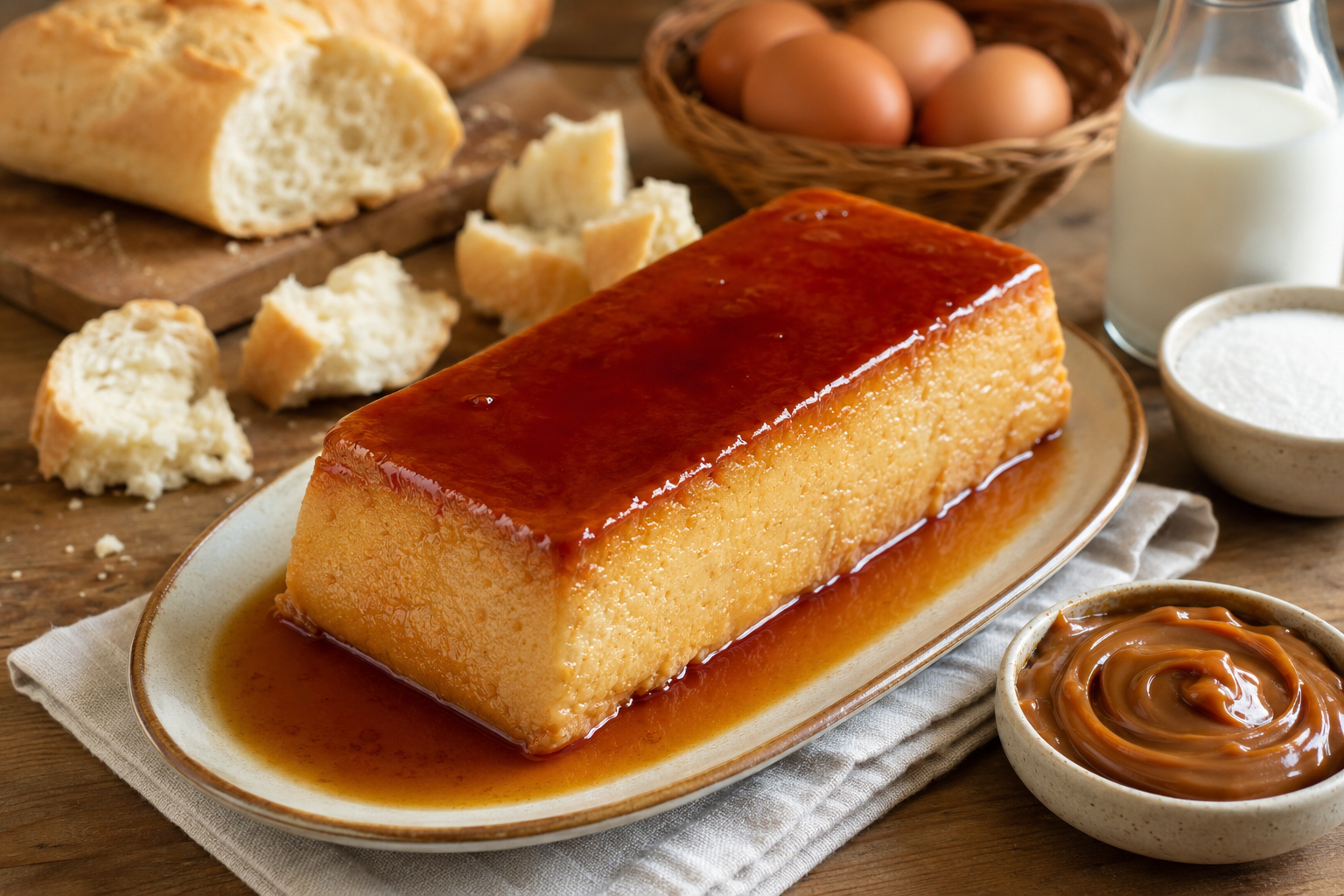 Budín de pan en licuadora: la receta fácil y económica que se prepara con pocos ingredientes.