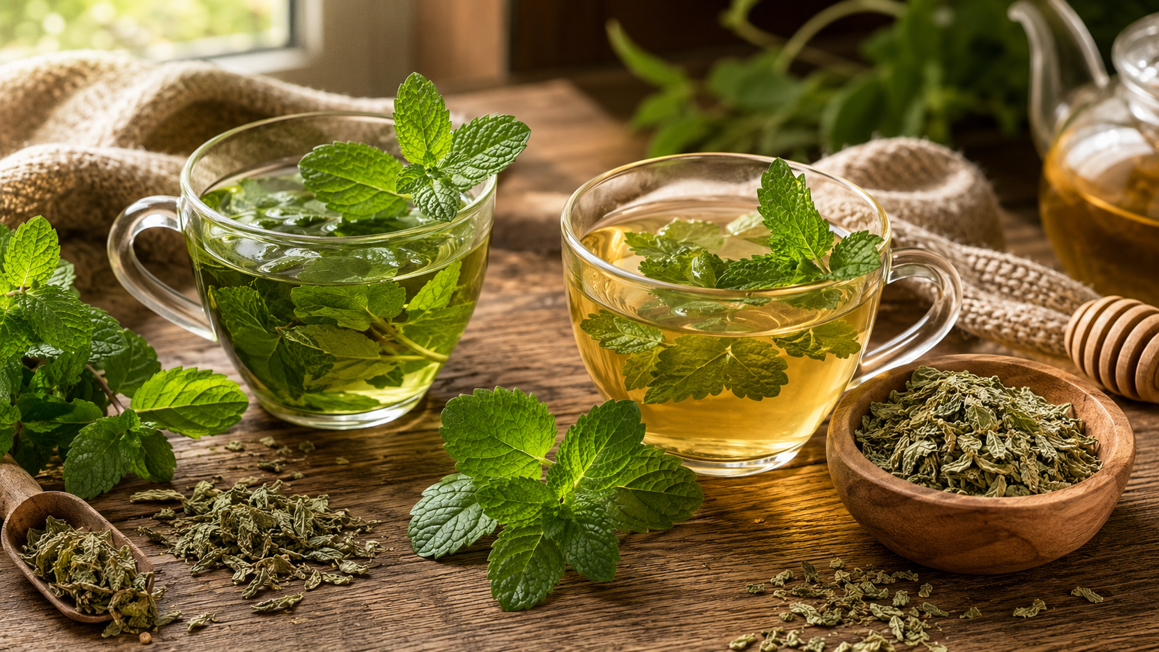 Menta y melisa: dos hierbas similares con beneficios diferentes y cómo utilizarlas correctamente.