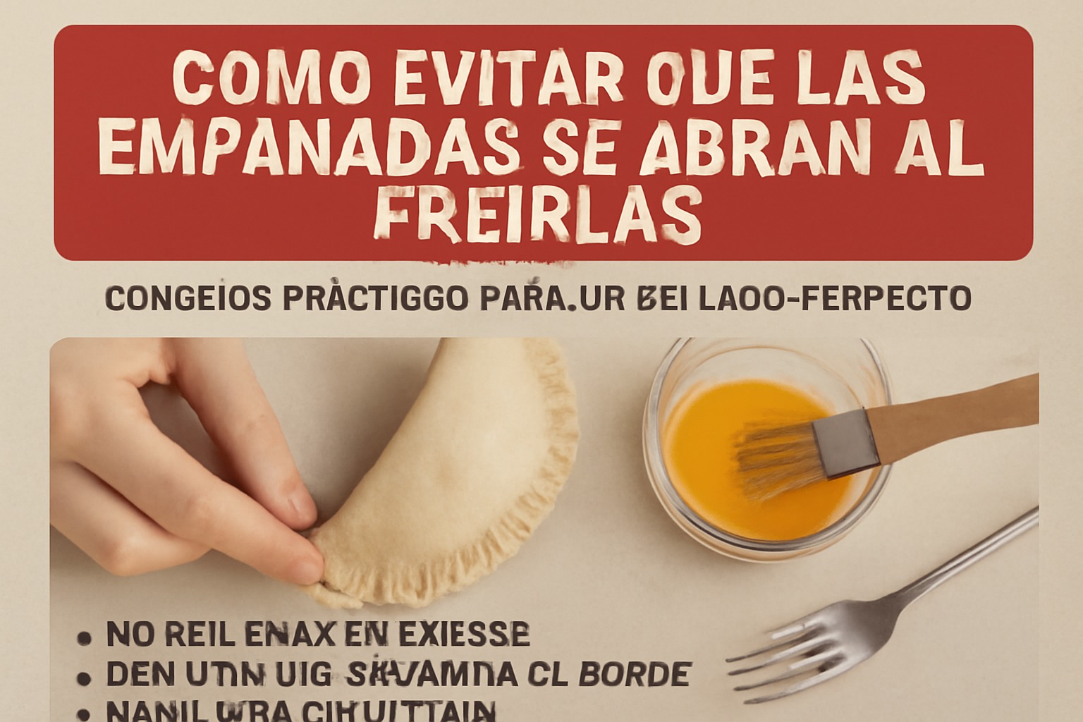 Cómo evitar que las empanadas se abran al freírlas: consejos prácticos para un sellado perfecto