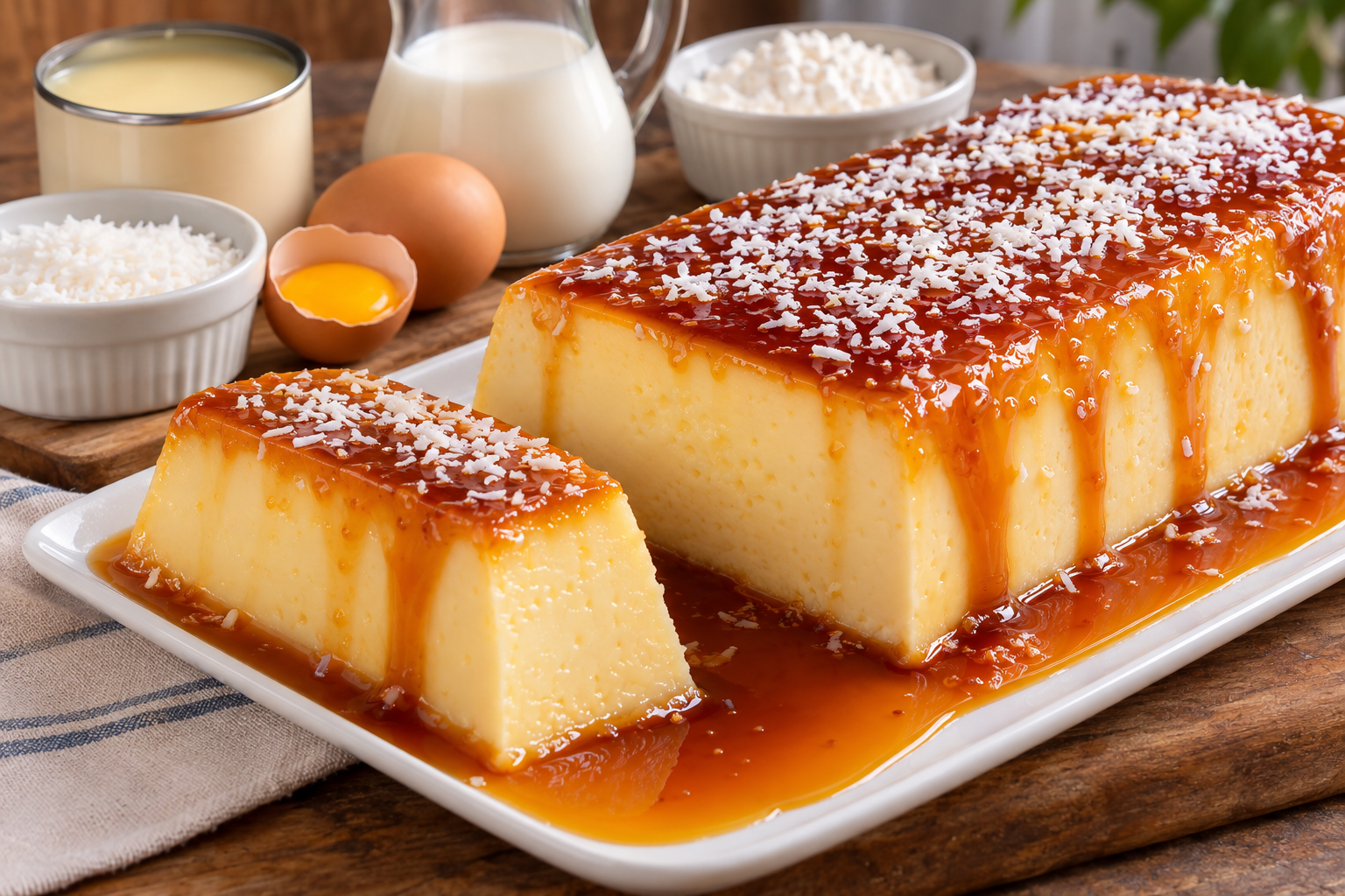 No necesita baño maría ni gelatina | Este budín fácil no necesita molde.