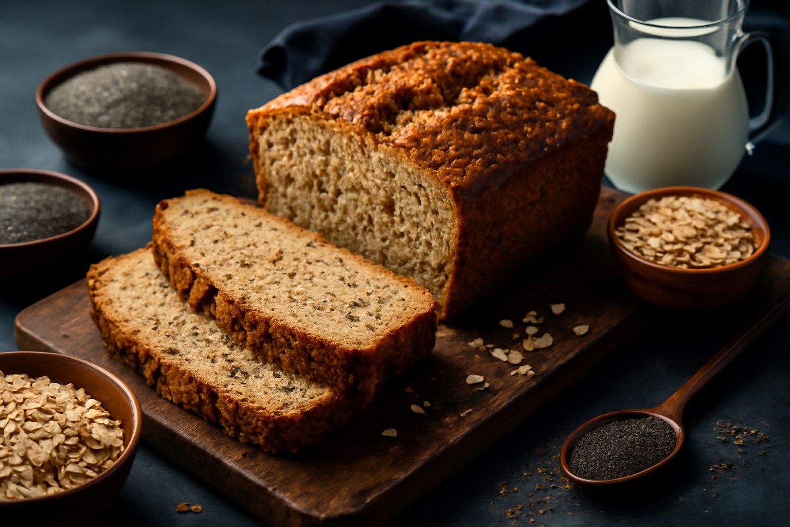 Receta de pan de avena y chía sin harina: preparación paso a paso y beneficios