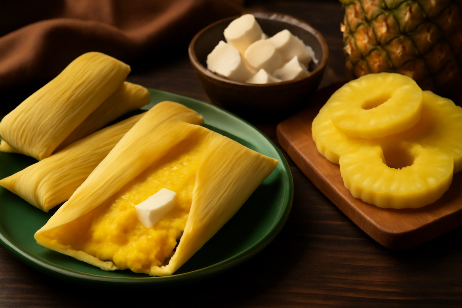 Receta de Tamales de Piña con Queso Crema: Preparación Paso a Paso