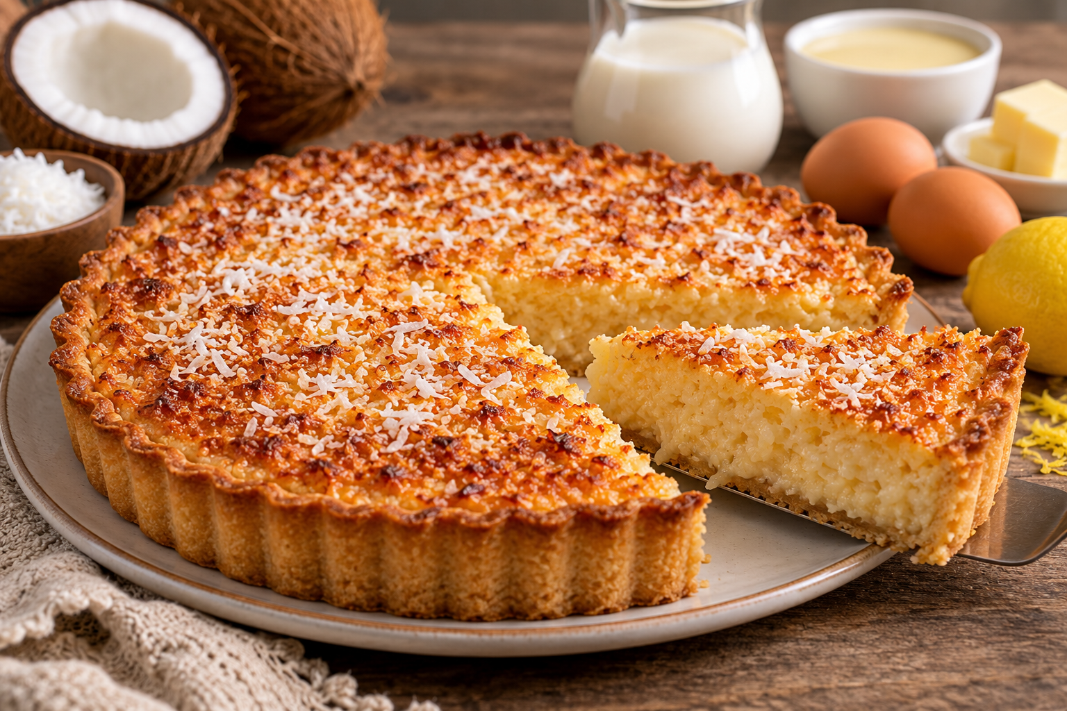Cómo hacer Tarta de Coco y Leche Condensada con una textura cremosa increíble